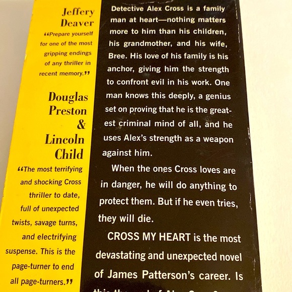 CROSS MY HEART ALEX CROSS JAMES PATTERSON PB GUC - Picture 3 of 3